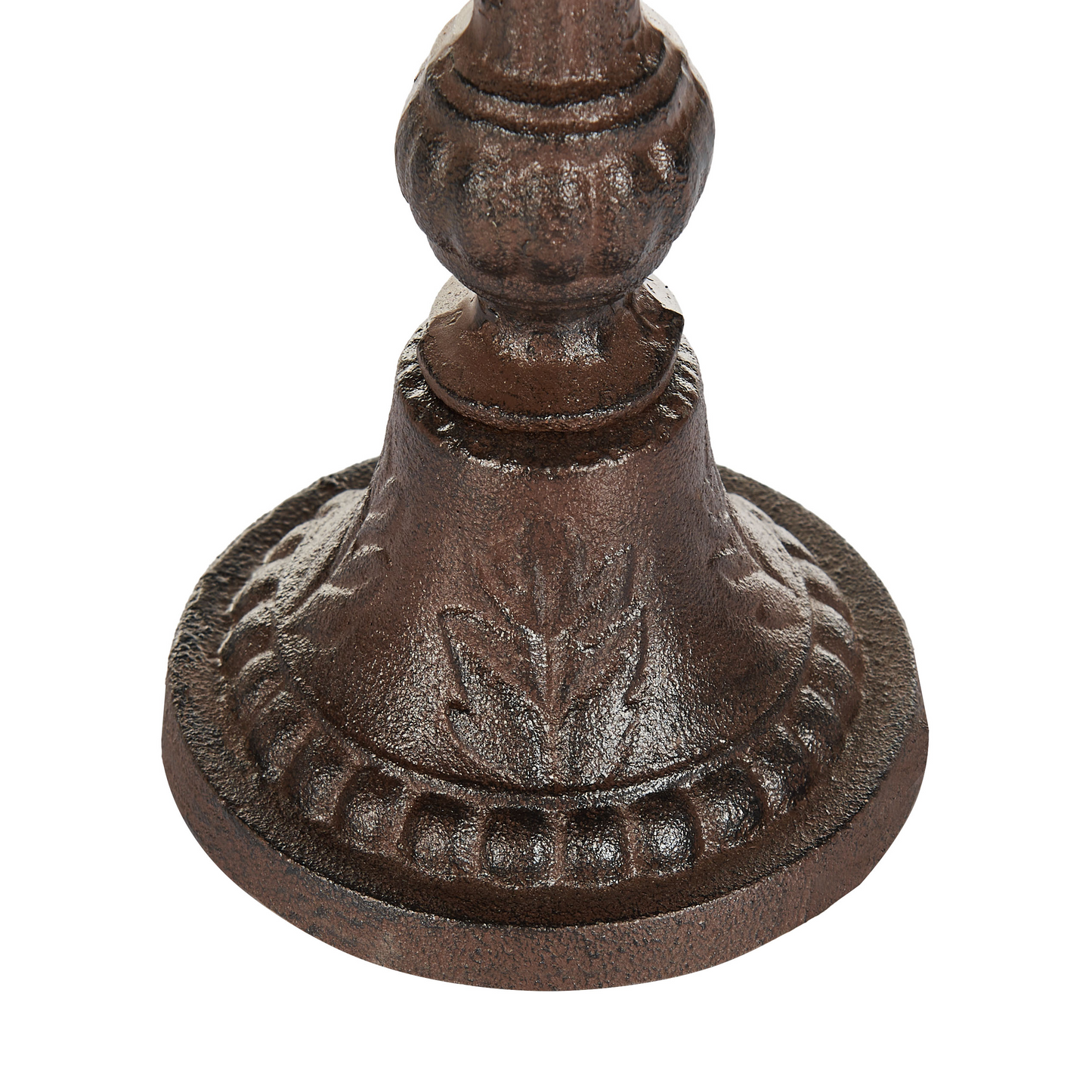 Bird Bath Brown Iron Garden Water Feeder, Outdoor Decor