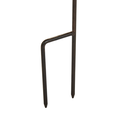 Iron Bird Bath With Fairy Perched Bowl Water Lily Decor Brown Outdoor