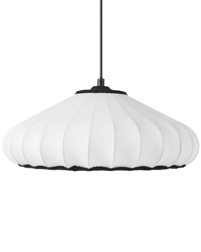 Hanging Pendant Lamp White Nylon Shade Modern Design
