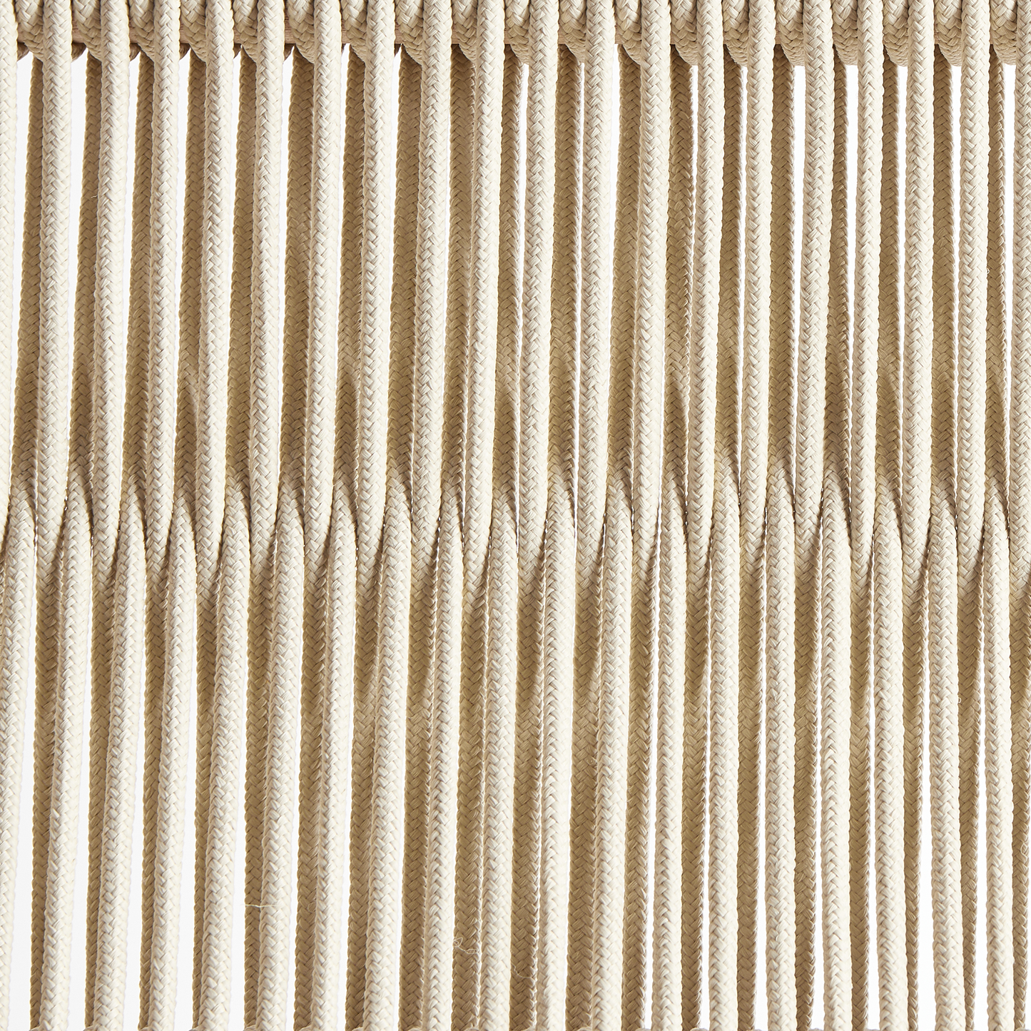 Beige Acacia Rope Folding Garden Chairs Set Of 2