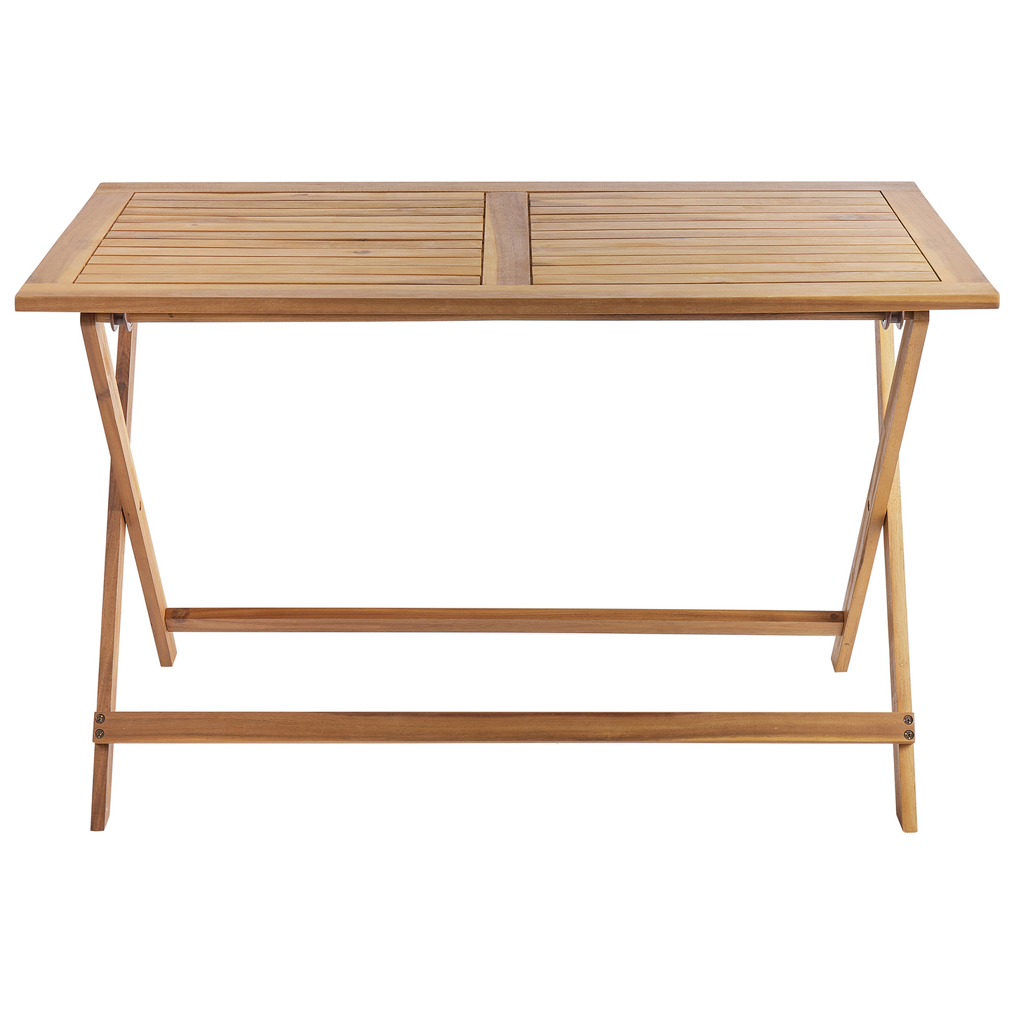 Garden Dining Set Green Acacia Wood Table 120 x 60cm 4 Chairs