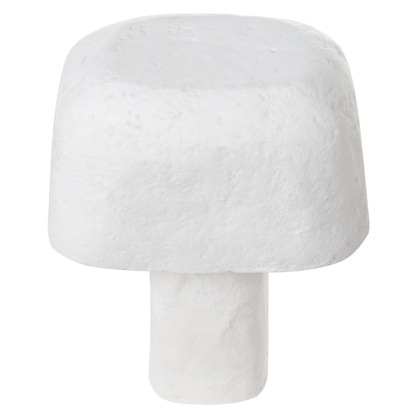 White Paper M?ch? Clay Handcrafted Bedside Table Lamp With Natural Charm