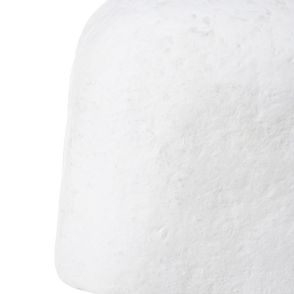 White Paper M?ch? Clay Handcrafted Bedside Table Lamp With Natural Charm