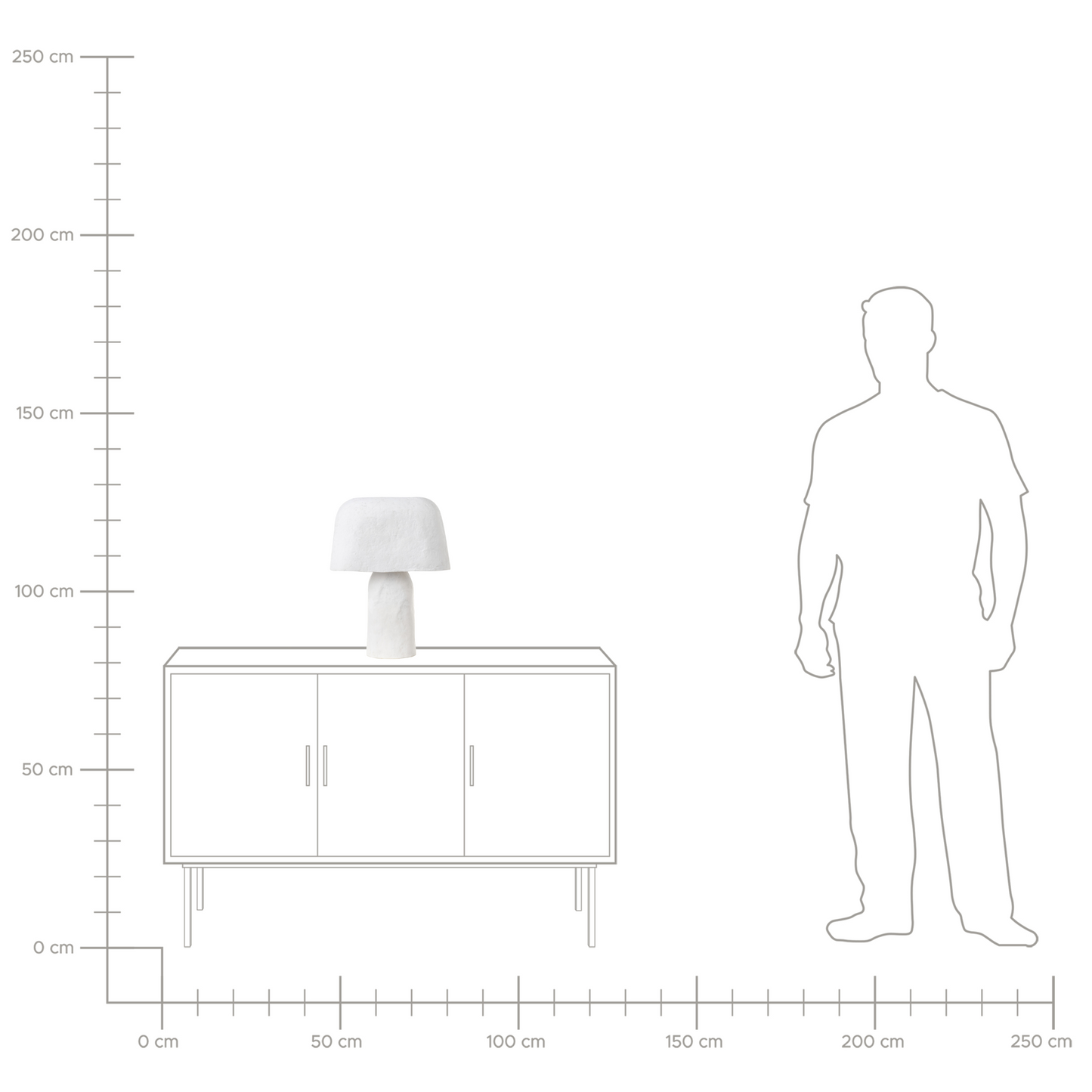 White Paper M?ch? Clay Handcrafted Bedside Table Lamp With Natural Charm