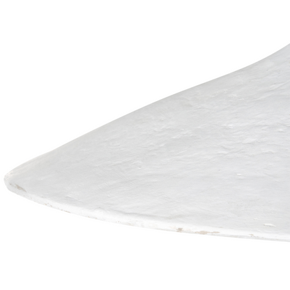 White Paper Mache Pendant Lamp Handmade Shade Organic