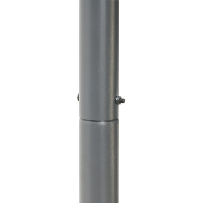 Pergola Dark Grey Polyester Steel 282 x 294cm Garden Pavilion