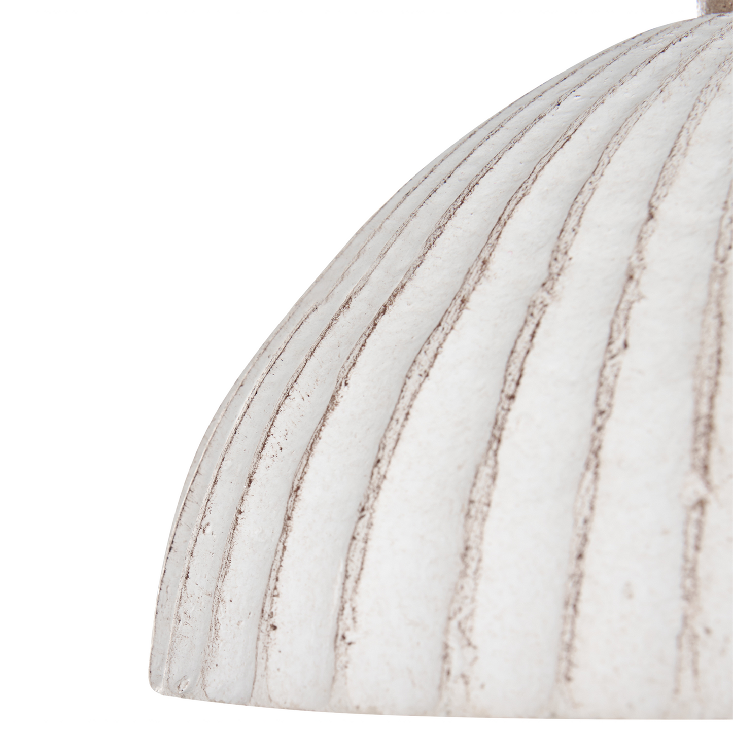 White Paper Mache Pendant Lamp Handmade Shade Organic
