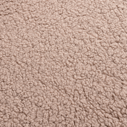 Taupe Boucle Accent Chair Armless With Cross Base