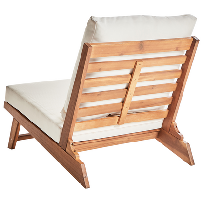 Low Chair With Off White Cushions Slipper Design