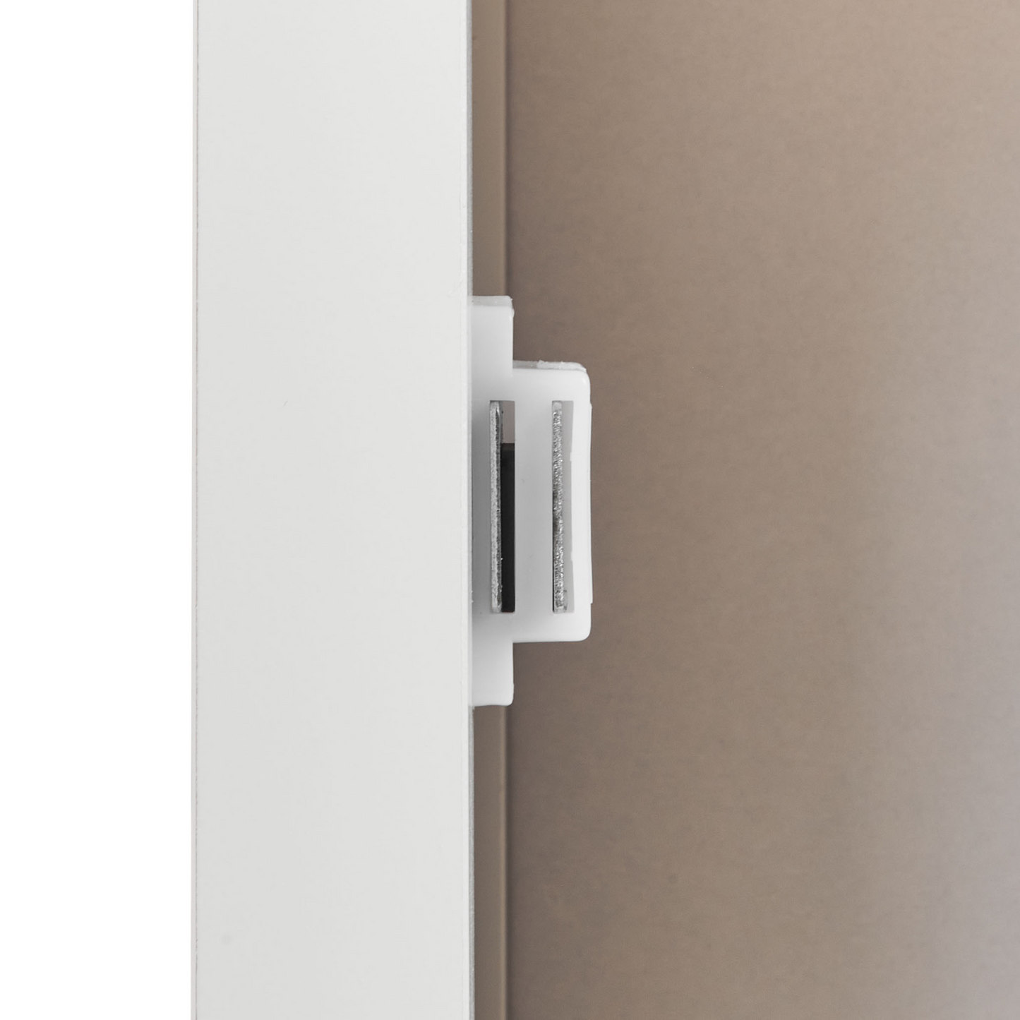 CasaLux White MDF Tall Bathroom Cabinet 30 X 160 Cm With Shelves And Perforated Door