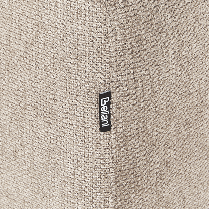 Taupe Fabric Ottoman Water Repellent Footstool With Legs