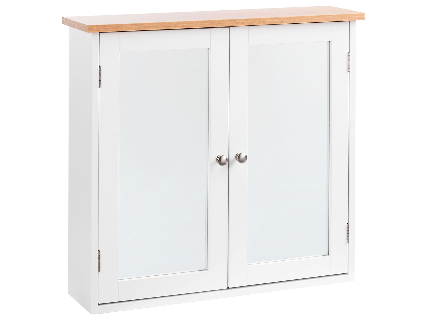 NordicLight Bathroom Mirror Cabinet White MDF 17x60 cm Wall Mounted