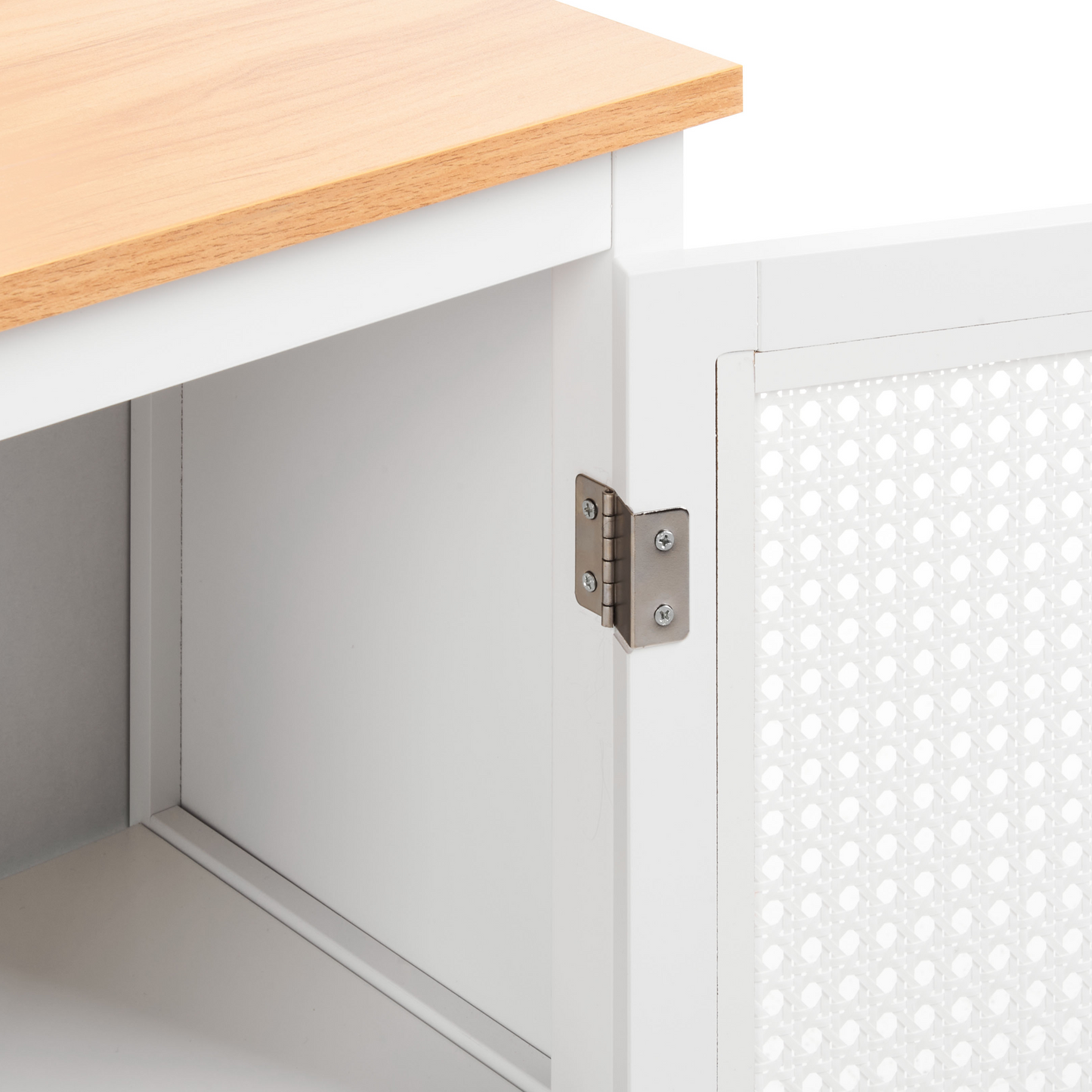 NovaCasa White MDF Bathroom Cabinet 30x75cm Shelves Perforated Doors