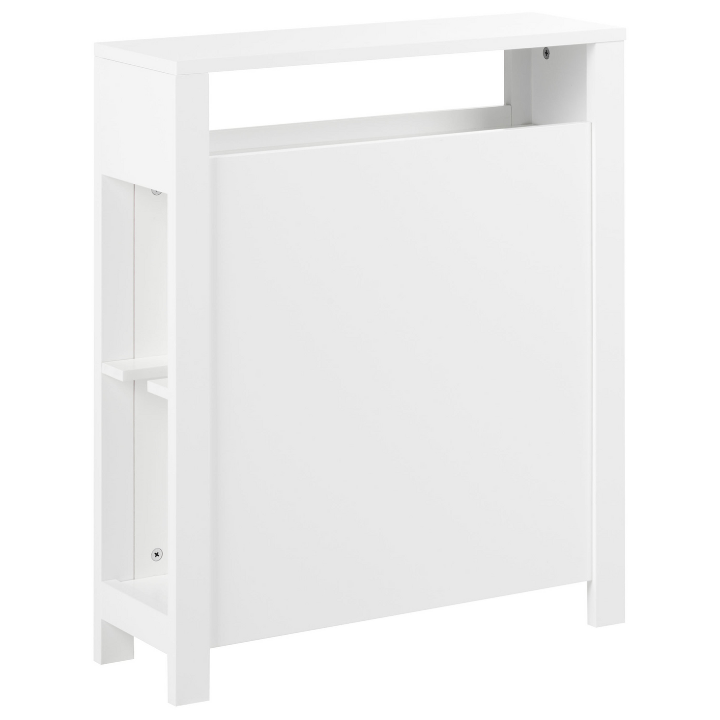 NovaHome White MDF Narrow Bathroom Cabinet 20x70 Cm With Baskets