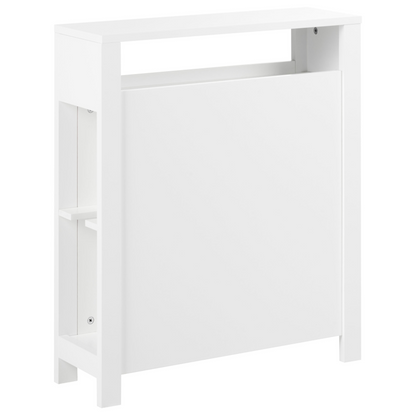 NovaHome White MDF Narrow Bathroom Cabinet 20x70 Cm With Baskets