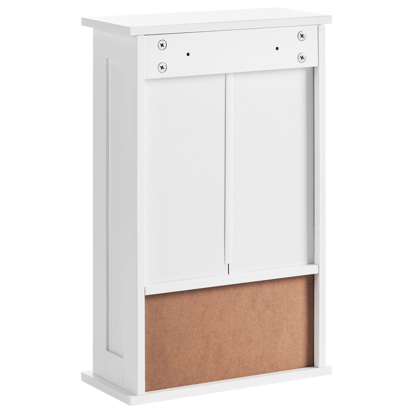 NovaLux Three Shelf Mirror Cabinet White MDF 34 x 53 CM