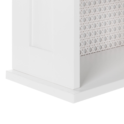 NovaLux Three Shelf Mirror Cabinet White MDF 34 x 53 CM