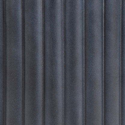 Plant Pot Graphite Grey 34 x 34 x 56 Round Pinstriped IndoorOutdoor