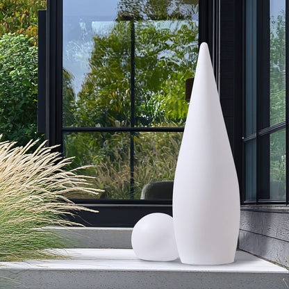 White Outdoor LED Floor Lamp IP54 Waterproof With Remote