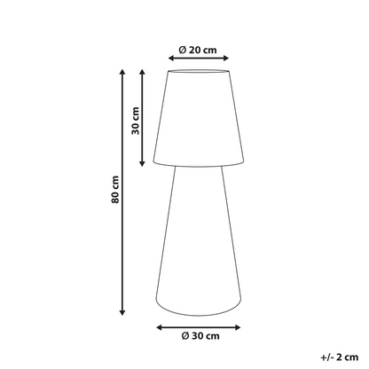 Outdoor LED Floor Lamp White IP54 Waterproof With Remote Control, Rechargeable, 16 Color Options