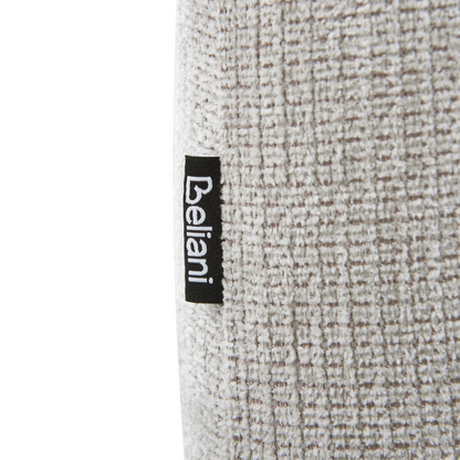 Fabric Light Grey Water Repellent Ottoman Footstool Rectangular on Wooden Legs for Living Room