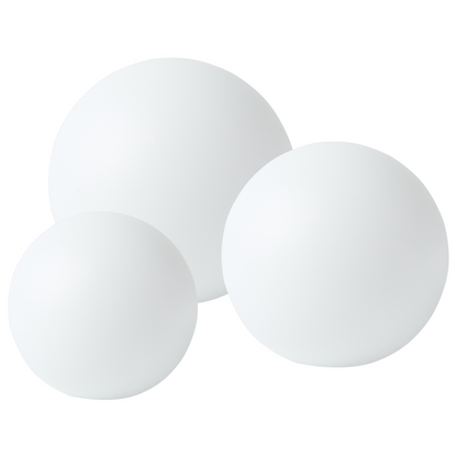 Solar Outdoor LED Ball Lamps Set Of 3 White IP67 Waterproof