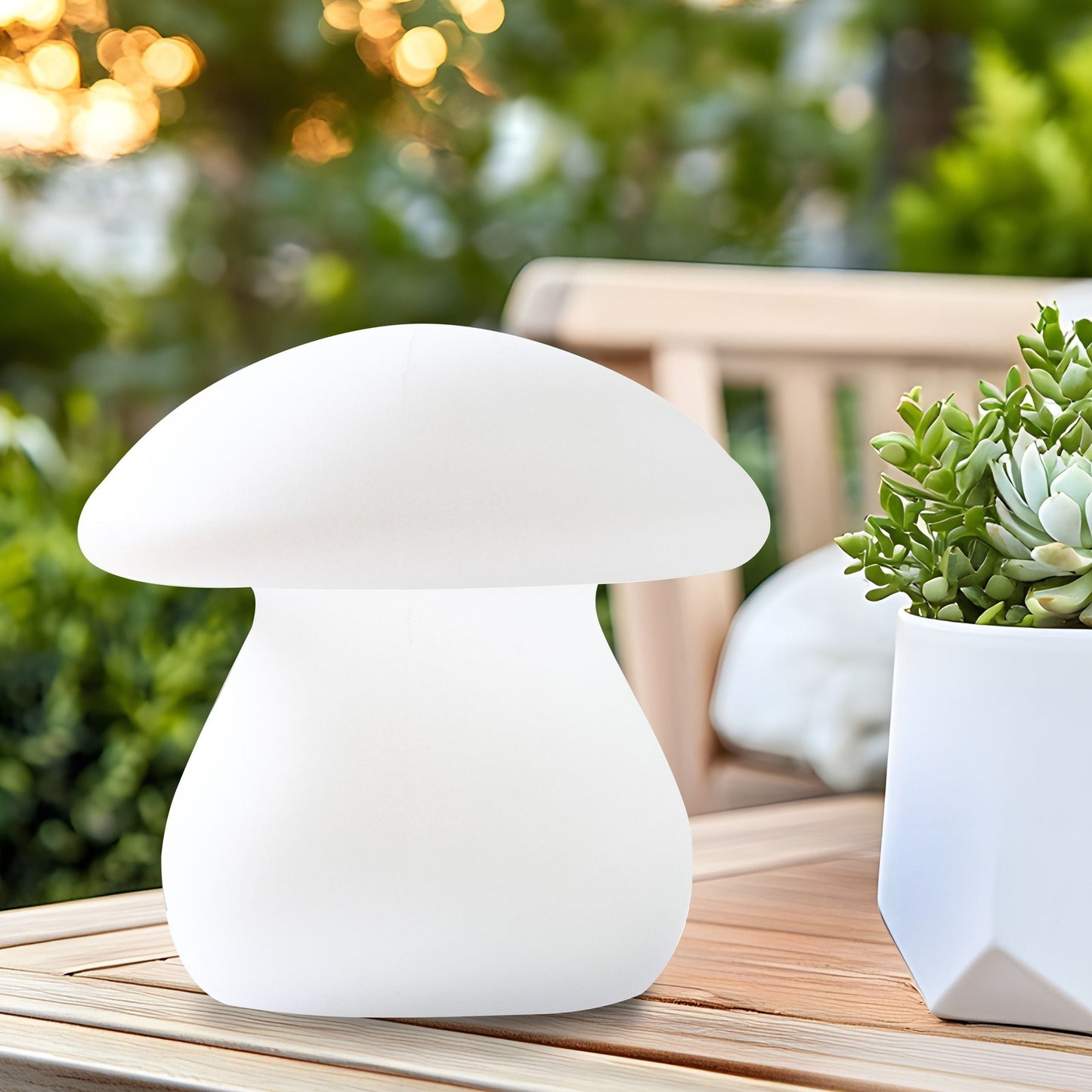 Outdoor LED Mushroom Table Lamp IP54 Waterproof Remote