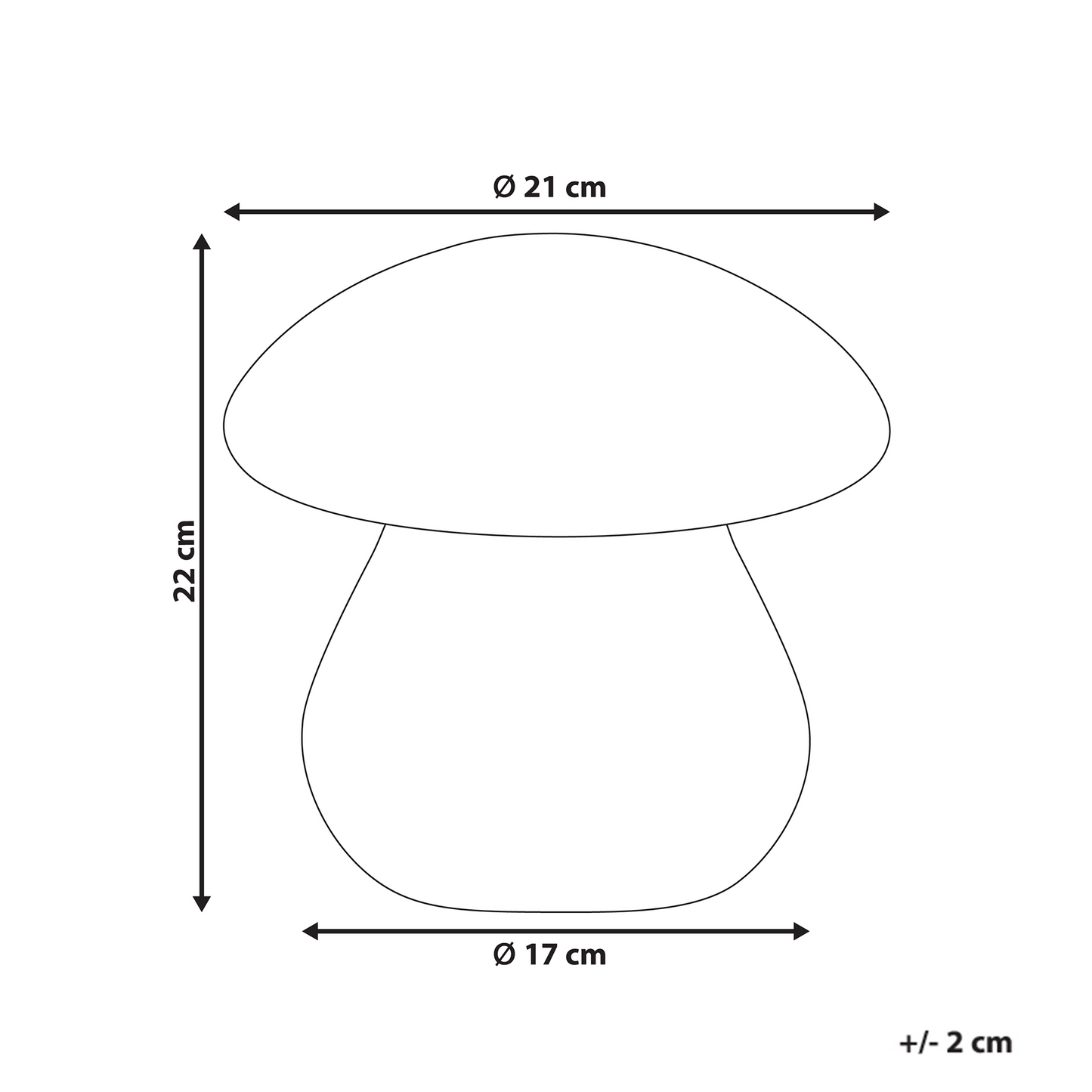 Outdoor LED Mushroom Table Lamp IP54 Waterproof Remote