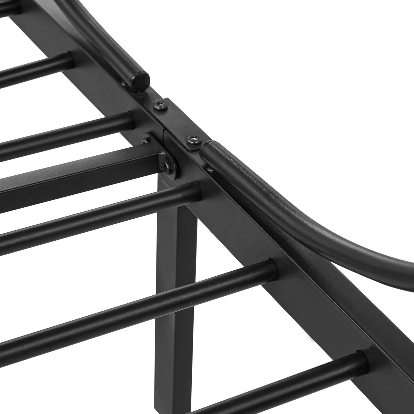 Canopy Bed Frame Black Metal 90 x 200 EU Single Retro