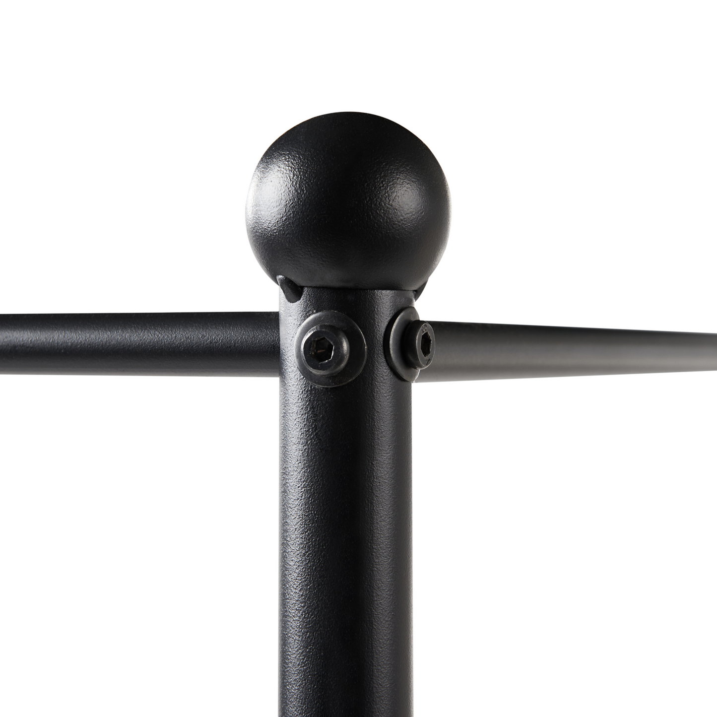 Canopy Bed Frame Black Metal 90 x 200 EU Single Retro