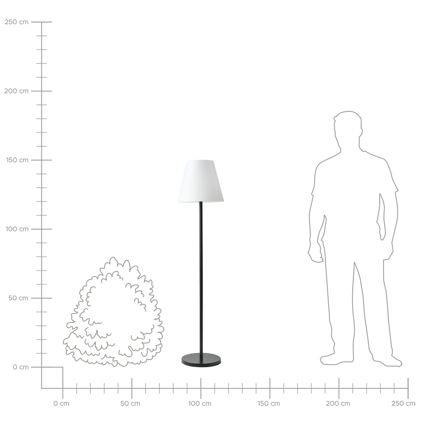 Outdoor LED Solar Floor Lamp IP54 Waterproof With Remote