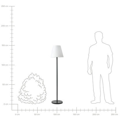 Outdoor LED Solar Floor Lamp IP54 Waterproof With Remote