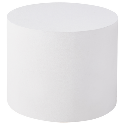 Set Of 2 Round Coffee Tables White Tops Small And Medium