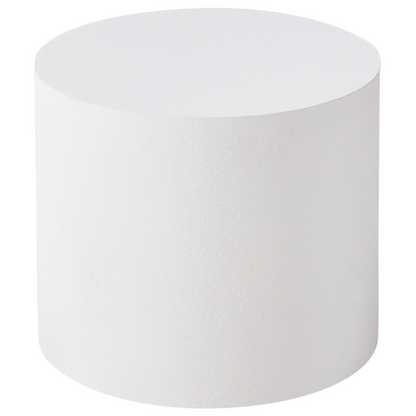 Set Of 2 Round Coffee Tables White Tops Small And Medium
