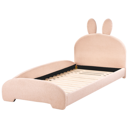 Bunny Boucl? Bed Beige 3ft EU Single Headboard