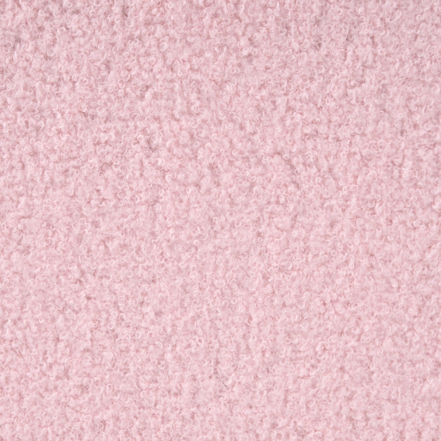 Pink Boucle Upholstered Bed Frame With Curved Headboard 3ft EU Single For Kids Room