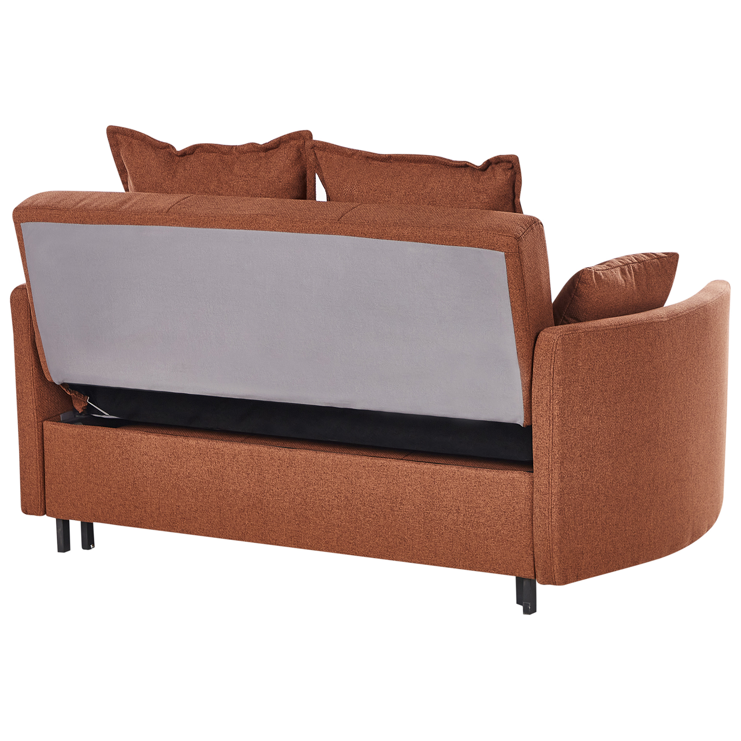 2 Seater Sofa Bed Golden Brown With Sleeping Function