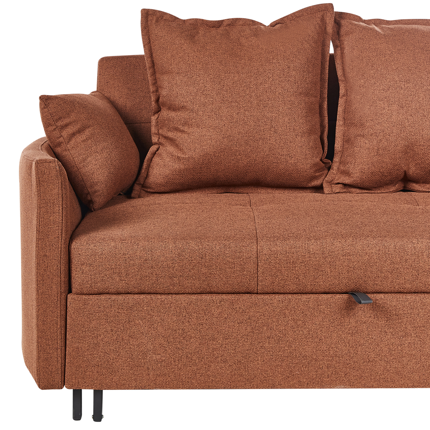 2 Seater Sofa Bed Golden Brown With Sleeping Function