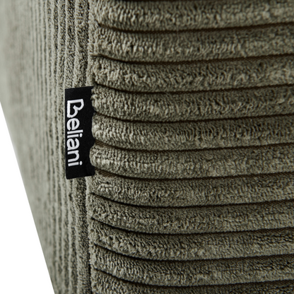 Green Jumbo Corduroy Ottoman 80 x 80 x 35cm Living Room