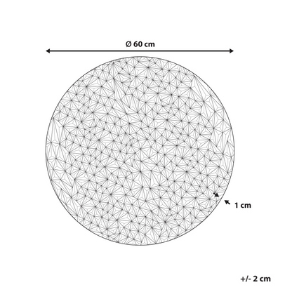 Wall Decor Silver Iron Round Accent With Textured Surface And Built In Hook