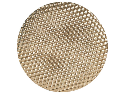 Gold Iron Wall Decor Round Honeycomb Hanging Accent