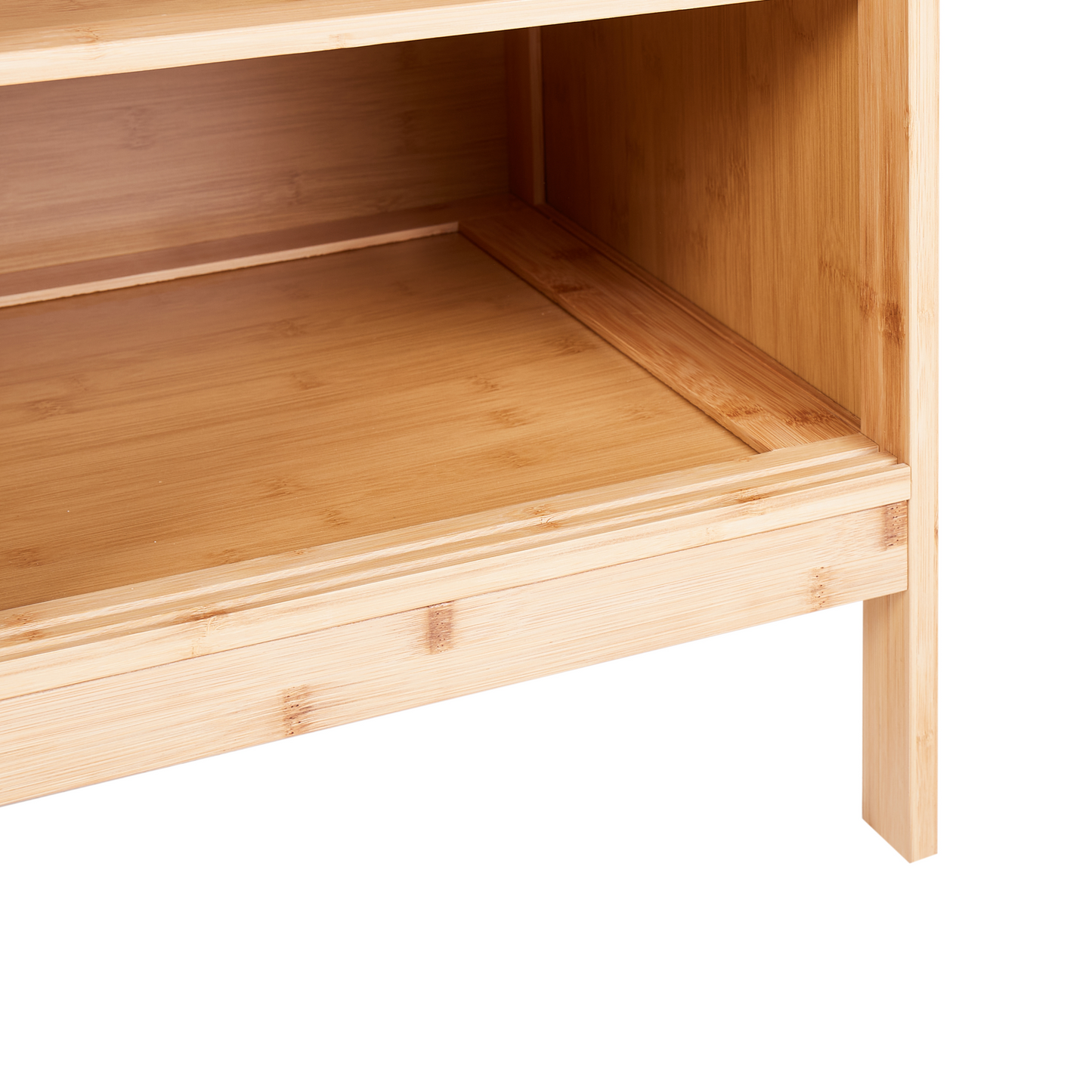 Sideboard Shoe Cabinet Light Brown Slatted Doors