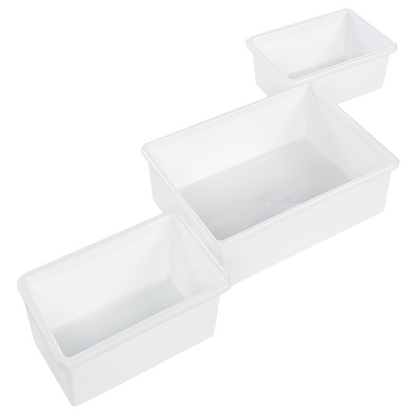 KidzNest Nine Box Storage Shelf With Drawers Grey White MDF Plastic