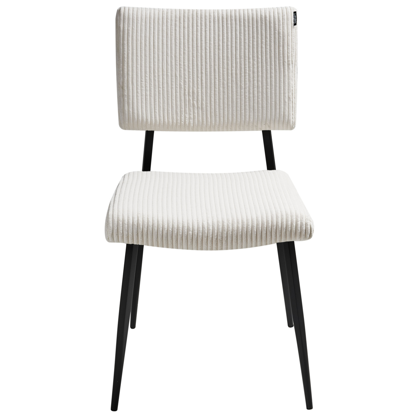 Heritage Home Set of 2 Off-White Corduroy Dining Chairs