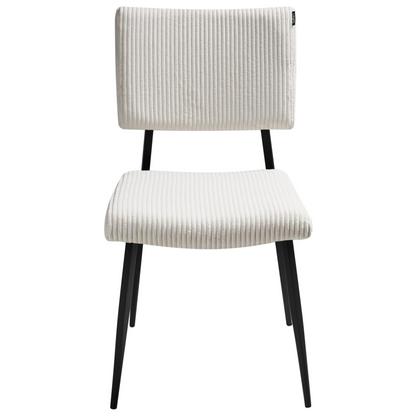 Heritage Home Set of 2 Off-White Corduroy Dining Chairs