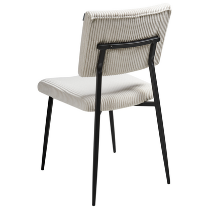 Heritage Home Set of 2 Off-White Corduroy Dining Chairs