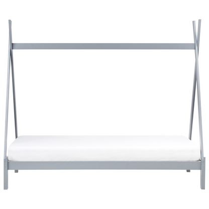 Grey Pine Kids Teepee Bed EU Single Bed Frame With Slats