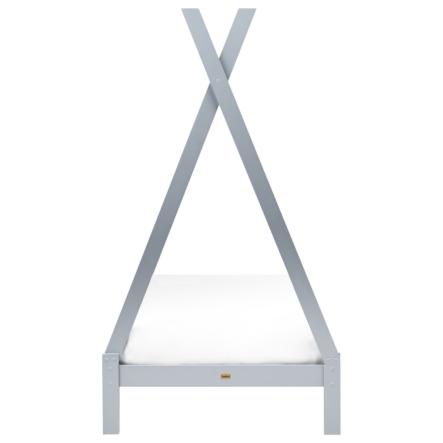 Grey Pine Kids Teepee Bed EU Single Bed Frame With Slats