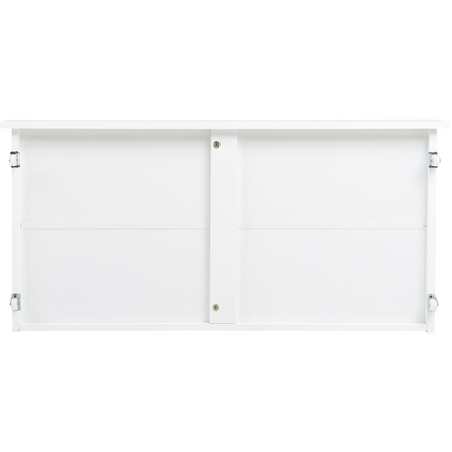 White Solid Wood Underbed Drawers Set Of 2 With Wheels