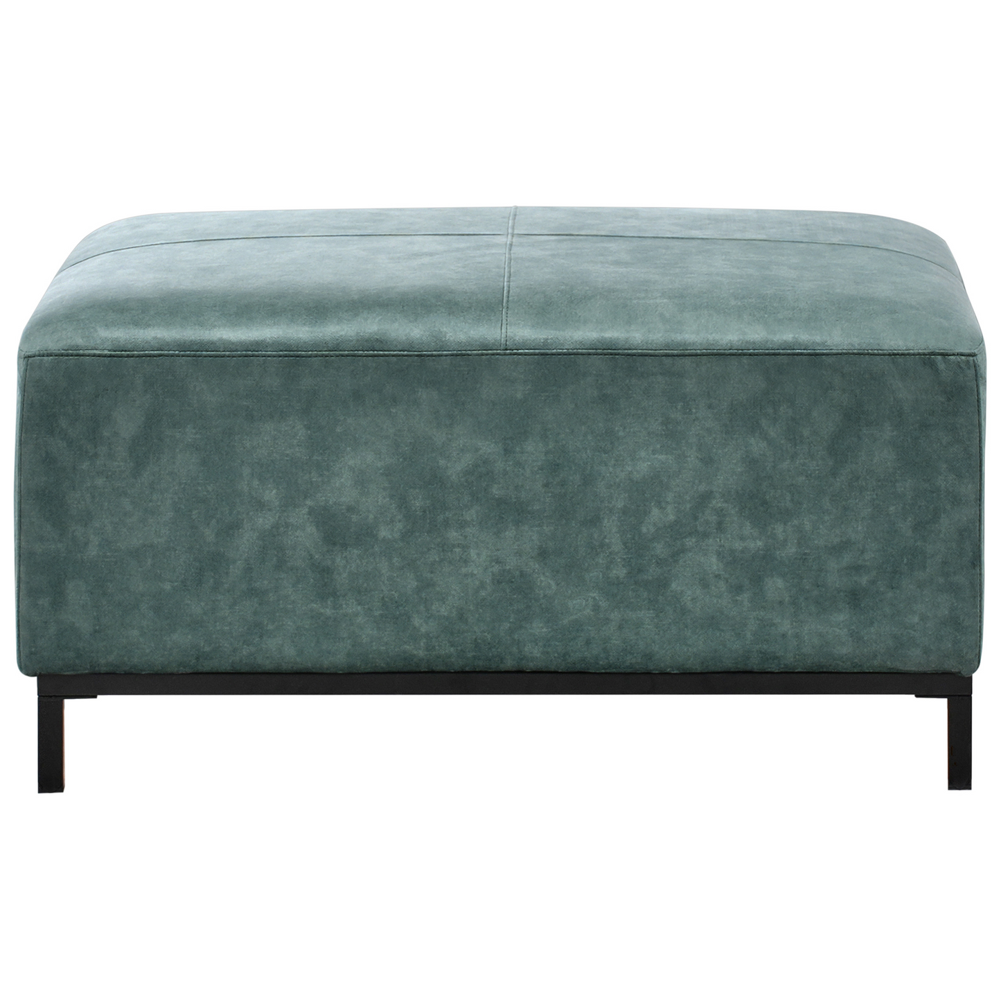 Teal Blue Ottoman Footstool Water Repellent Pet Friendly